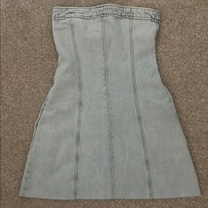 Denim Dress with Pockets